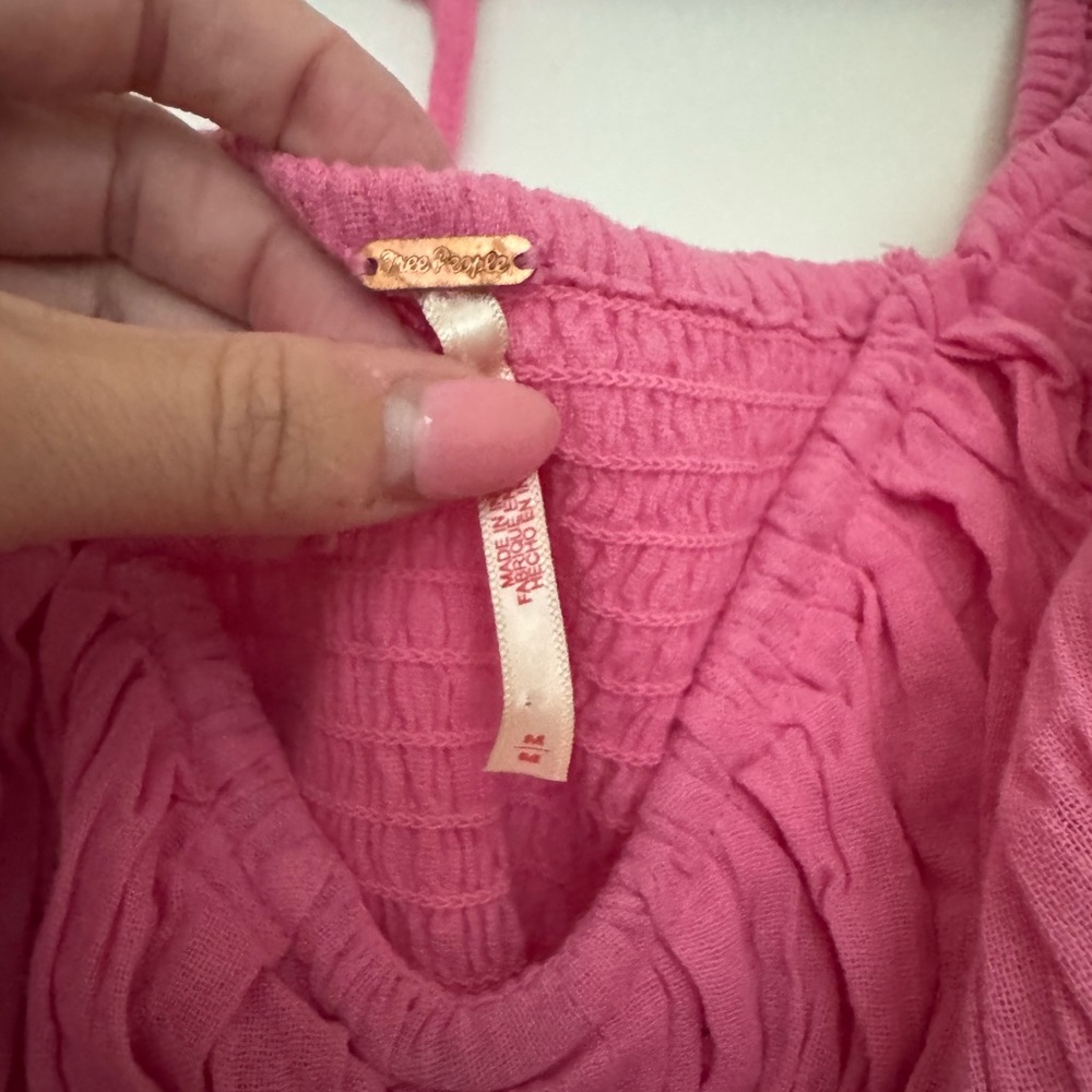 Pink Ruffled Women's Top - Picture 6 of 6